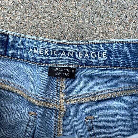 AEO Mom Shorts frayed distressed fronts size 0 - Picture 3 of 5